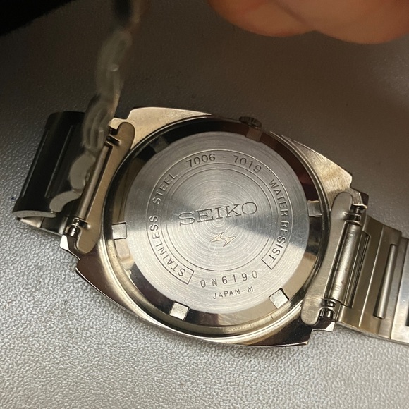 Vintage Seiko Watch Silver Stainless Steel 7006 - 7019 automatic 17 jewels. - Picture 3 of 8